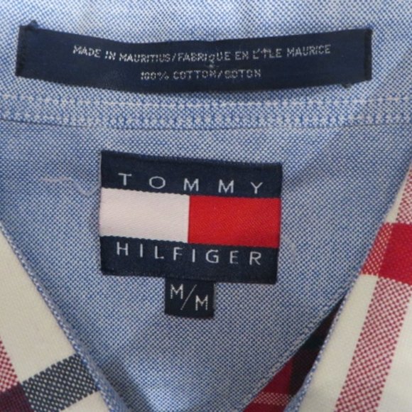 Beautiful TOMMY HILFIGER Casual Shirt - Two Tone - 90's Era - Medium - Picture 11 of 13